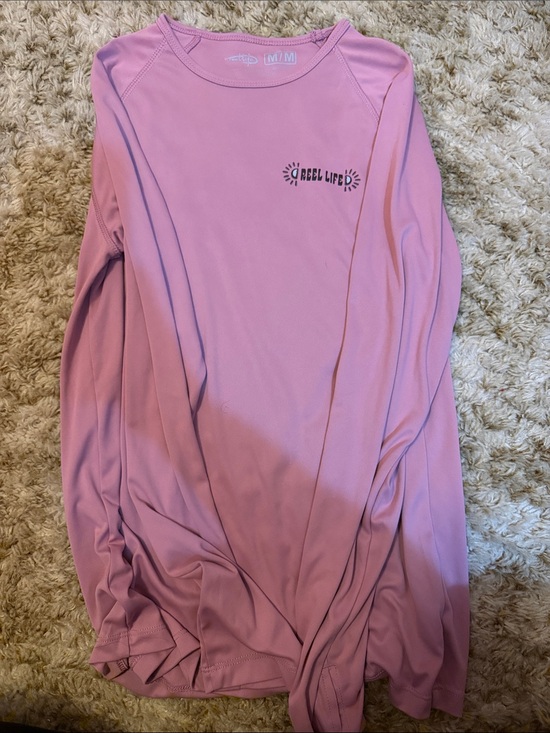 Tops - Reel Life Long Sleeve Performance Shirt - Dusty Pink